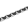 1/2CTW Diamond Two-Tone Stainless Steel Wavy Link Bracelet