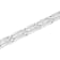 1/2CTW Diamond Stainlesss Steel Double Row Link Bracelet