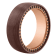 Tungsten Comfort™ Black Sapphire Tungsten Brown and Rose Ion Plated Band