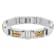 Stainless Steel Yellow Ion Plated Woven Link Bracelet