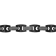 Black Stainless Steel Mariner Link Chain Necklace