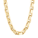 Stainless Steel Yellow Plated 9MM Square Link Chain Necklace