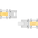 1/4CTW Diamond Two Tone Stainless Steel Cross Link Bracelet