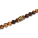 Stainless Steel Yellow Ion Plated Tiger Eye Bead Bracelet
