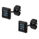 1/10CTW BLUE DIAMOND & BLACK IP STAINLESS STEEL EARRINGS