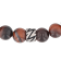Red Tiger Eye and Stainless Steel Bolo Bracelet