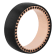 Black and Rose IP Tungsten & Black Sapphire Band