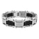 1/4CTW Diamond Two Tone Stainless Steel Cross Link Bracelet
