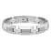 1/8CTW Diamond Tungsten and Stainless Steel High Polish Link Bracelet