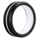 Tungsten Comfort™ 8MM Tungsten White Center Stripe & White Silicone Band