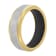 Tungsten Comfort™ 8MM Tungsten Yellow Ion Plated Black Silicone Inside Band