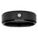 Tungsten Comfort™ .05CTW Diamond Tungsten Black Ion Plated Band