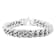 Stainless Steel Two-Sided Curb Link Chain Bracelet