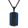 Black Diamond Accent Two-Tone Stainless Steel Dog Tag, Cross Pendant,
& Bracelet Set