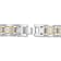 1CTW Diamond Yellow Stainless Steel Link Bracelet