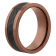 Tungsten Comfort™ Tungsten with Brown and Black Ion Plated Textured Band