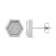 1/5CTW DIAMOND & STAINLESS STEEL EARRINGS