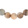 River Rock Bead and Stainless Steel Bolo Bracelet