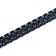 Stainless Steel with Black and Blue Finish Link Bracelet