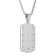 Diamond Accent Stainless Steel Dog Tag, Cross Pendant, & Bracelet Set