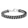 Stainless Steel Black Ion Plated Franco Chain Necklace & Bracelet Set