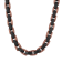 Stainless Steel Black & Brown Ion Plated Chain Necklace