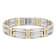 1/2CTW Diamond Two-Tone Stainless Steel Link Bracelet