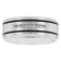 0.15CTW Diamond Stainless Steel and Black Resin Band