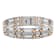 3/4CTW Diamond Two-Tone Stainless Steel Link Bracelet