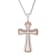 Two-tone Stainless Steel Cross Pendant