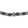 Stainless Steel Hematite Two-Tone Bead Bracelet
