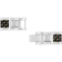 Stainless Steel & Tungsten Zigzag Carbon Fiber Link Bracelet
