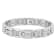 Stainless Steel Diamond Bracelet 1/6ctw