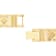 Stainless Steel & Tungsten with Gold-Tone Finish Faceted Link Bracelet