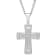 0.38CTW Stainless Steel Stacked Cross