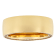 White Sapphire with Yellow IP Tungsten Band