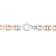Stainless Steel 7MM Rose Ion Plated Chain Necklace