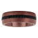 Tungsten Comfort™ 1CT Diamond Black Sapphire Tungsten Bronze Ion Plated Band