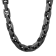 Black Stainless Steel Mariner Link Chain Necklace