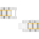 Stainless Steel Yellow Ion Plated Watch Link Bracelet