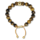 Tiger Eye Bead & Stainless Steel Bolo Bracelet