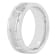 Tungsten Comfort™ Tungsten White Brick Pattern Band