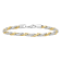 Stainless Steel Yellow Ion Plated Singapore Necklace and Bracelet Set