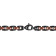 Stainless Steel Black & Brown Ion Plated Chain Necklace