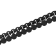 Stainless Steel Black Ion Plated and Matte Black Onyx Bead Bolo Bracelet