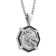 1/4CTW Black Diamond Stainless Steel Black Ion Plated Dragon Face
Medallion Pendant