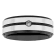 0.05CT Diamond Stainless Steel and Black IP Band