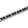 1CTW Black Diamond Two-Tone Stainless Steel Link Bracelet