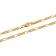 Stainless Steel Yellow Ion Plated Figaro Chain