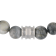 Grey Tiger Eye Bead & Stainless Steel Bolo Bracelet